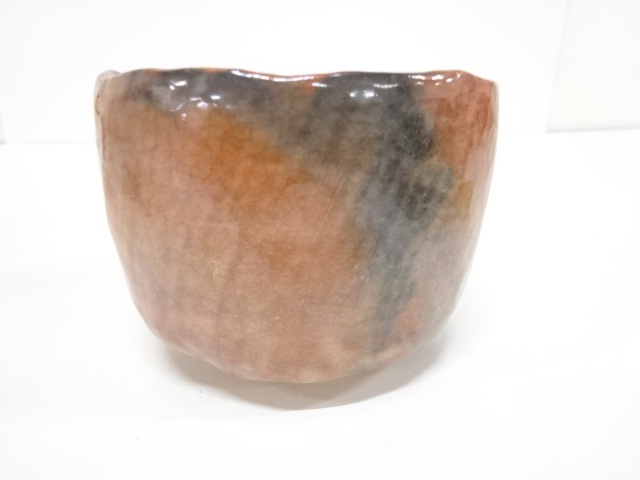  昭楽造　赤楽　茶碗